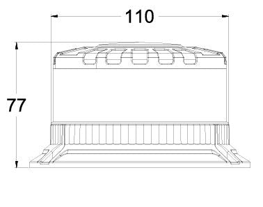 HGV Auto. SHADOW RANGE. Amber Beacon. Short. 2 fitment options
