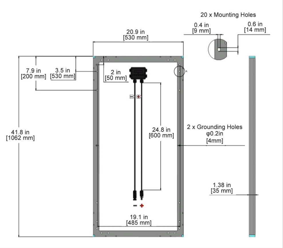 Renogy Solar Panel RSP100DC-G1-UK