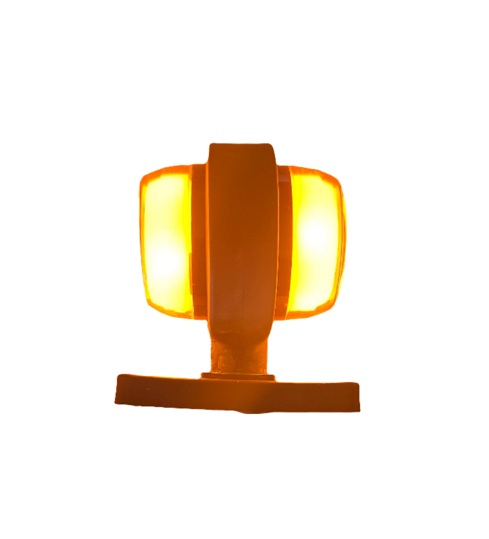 WAŚ Amber Amber Stubby Marker. Rotating and removable base. 2meters cable. 12v 24v NO LOGO