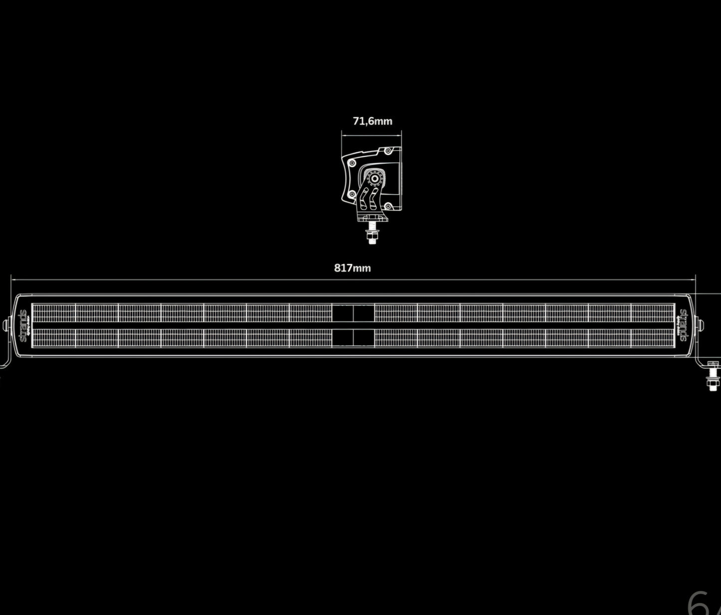 Strands SIBERIA XP. DOUBLE ROW LED BAR 32"