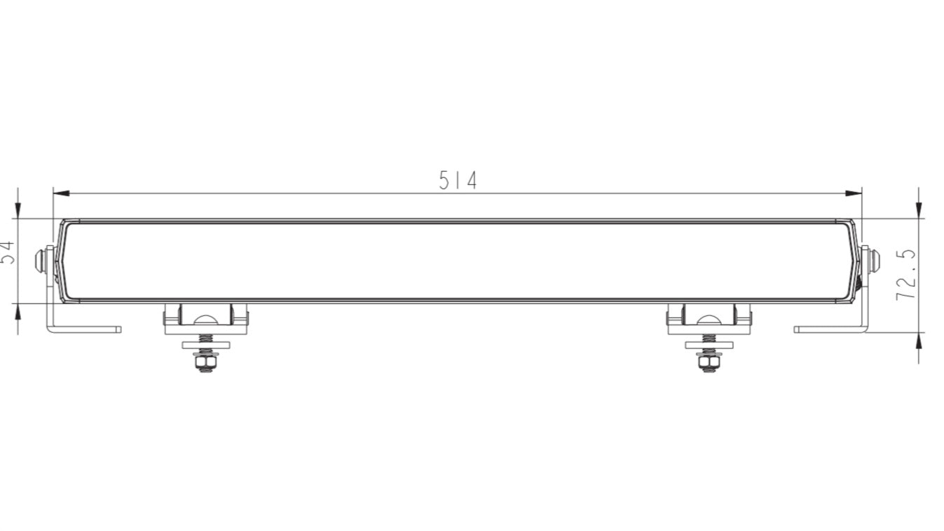 HGV Auto. ECLIPSE. 22" Light Bar. Dual DRL. STROBE Function. 14,000 Lumen
