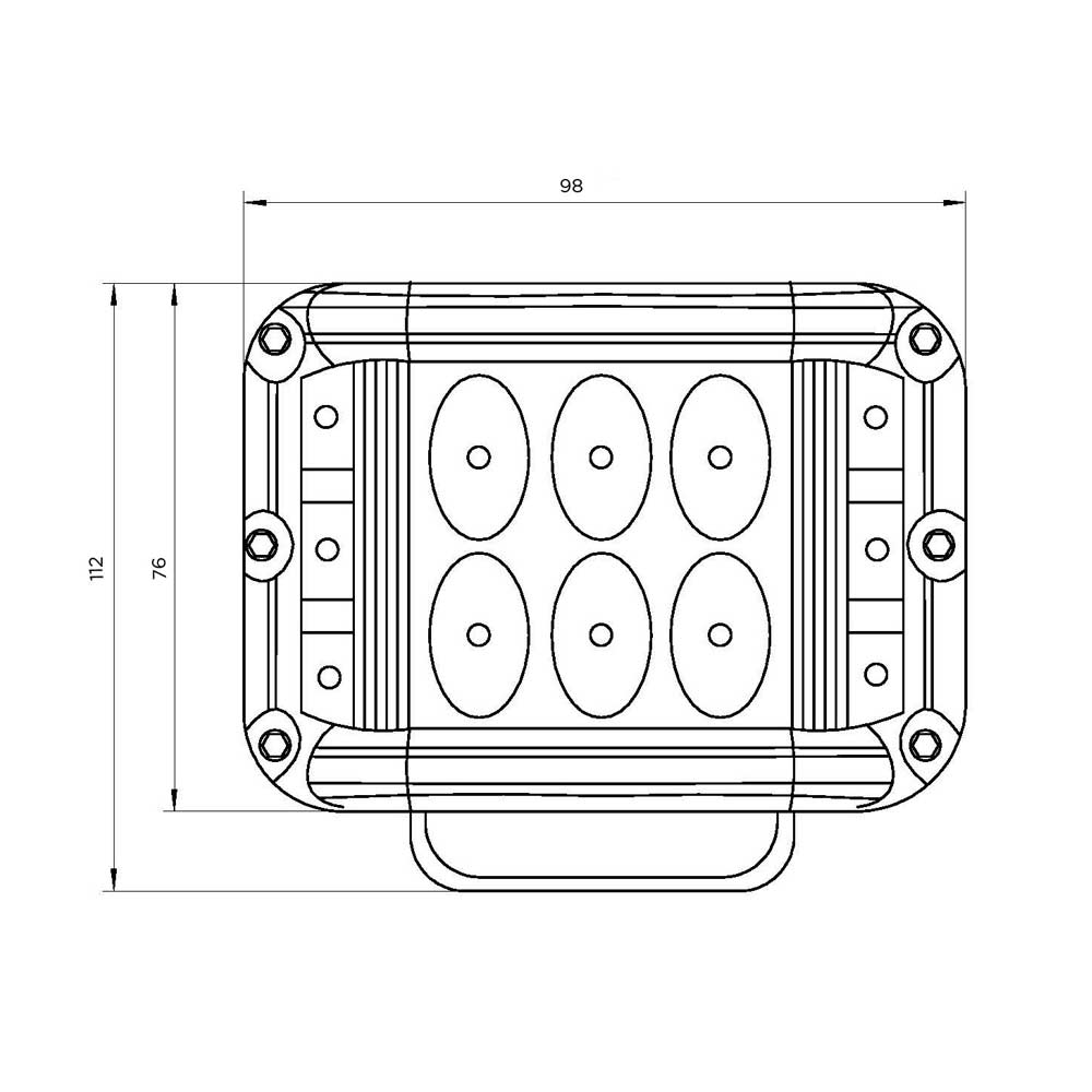 BOREMAN SIDE SHOOTER LED WORK LAMP – PART NO.: 1001-1560
