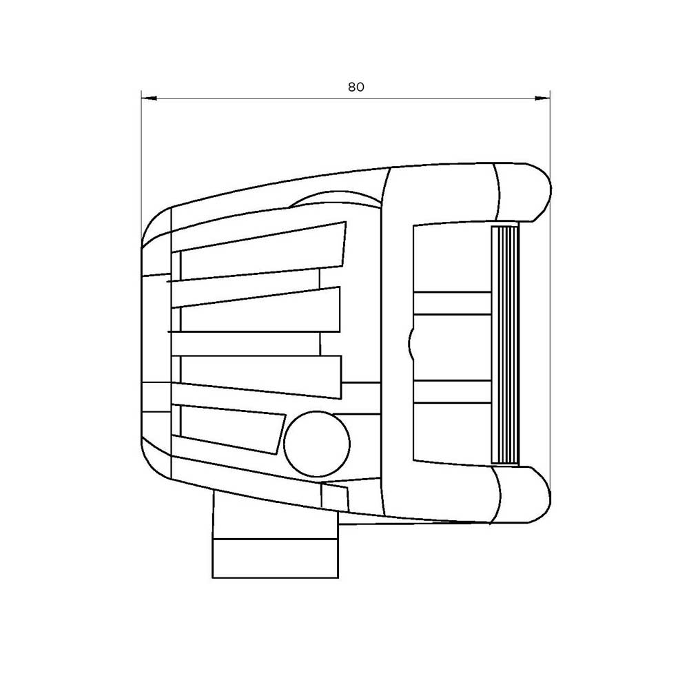 BOREMAN SIDE SHOOTER LED WORK LAMP – PART NO.: 1001-1560