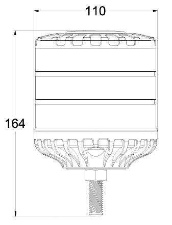 HGV Auto. SHADOW RANGE. Amber Beacon. Tall. 2 fitment options