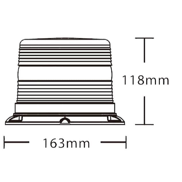 Amber Beacon 3 Bolt. 235 Range