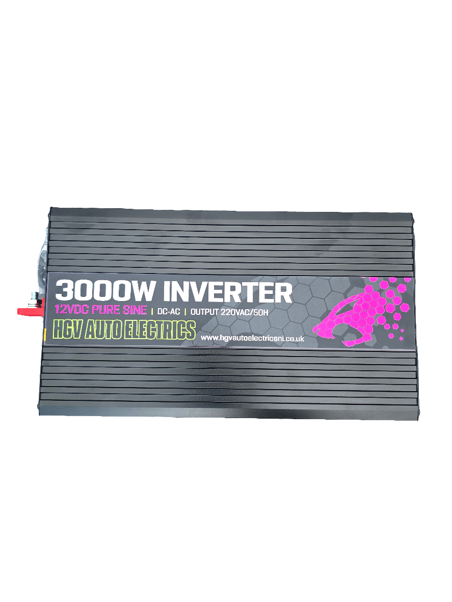 HGV Auto 12v Pure Sine Inverter. 1Kw, 2Kw, 3Kw Options