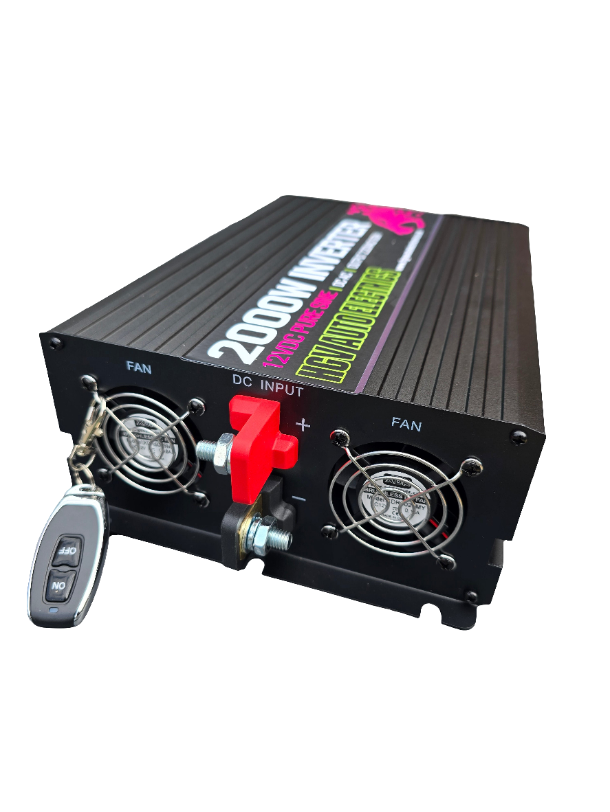 HGV Auto 12v Pure Sine Inverter. 1Kw, 2Kw, 3Kw Options