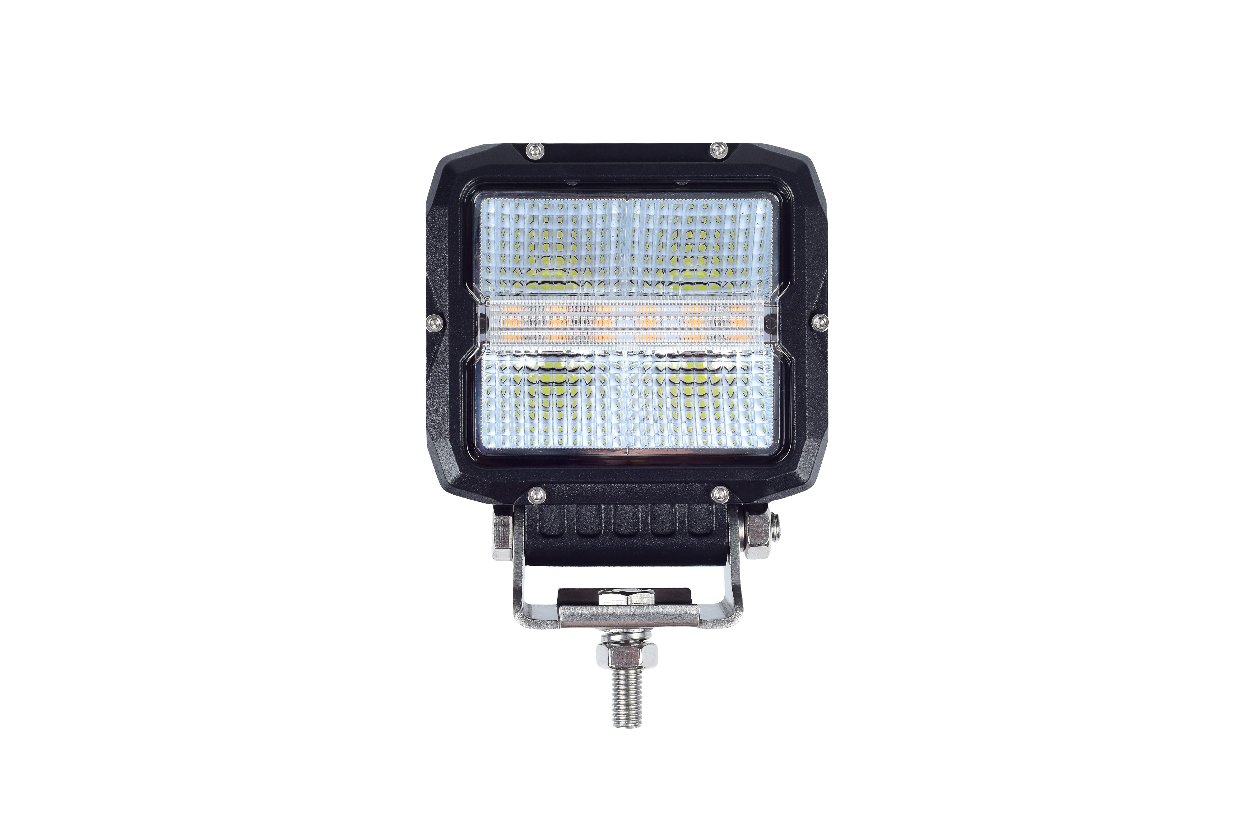 HGV Auto. HUNTER. Mini Driving Light with White DRL and Amber Strobe.