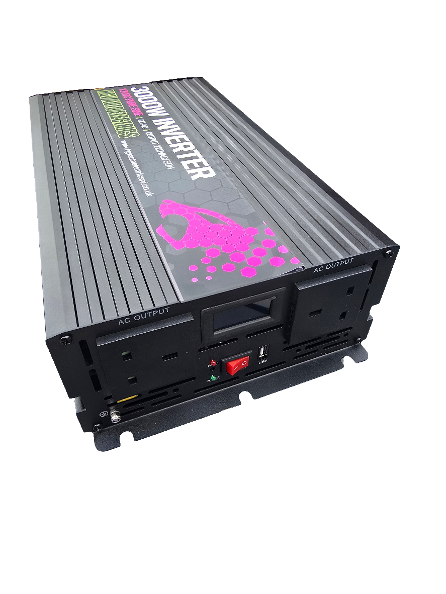 HGV Auto 12v Pure Sine Inverter. 1Kw, 2Kw, 3Kw Options