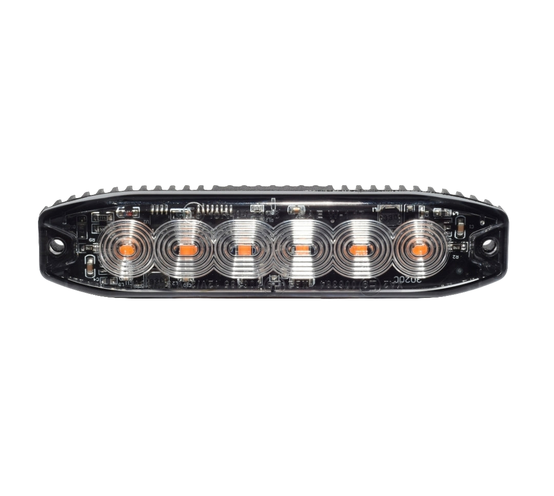 HGV Auto. SURFACE MOUNT STROBE Amber. 3 LED & 6 LED Option
