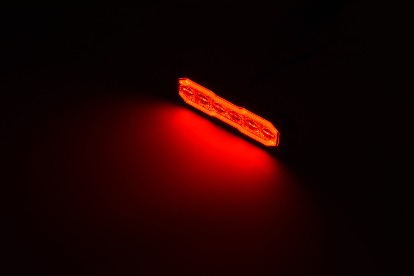 HGV Auto. CAT'S EYE HALO. SMOKE LENS. Amber, Red, White Halo with Amber Strobe.
