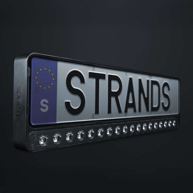 STRANDS. NUUK E-LINE BLACK LED BAR 20″ . NUMBER PLATE LIGHT BAR