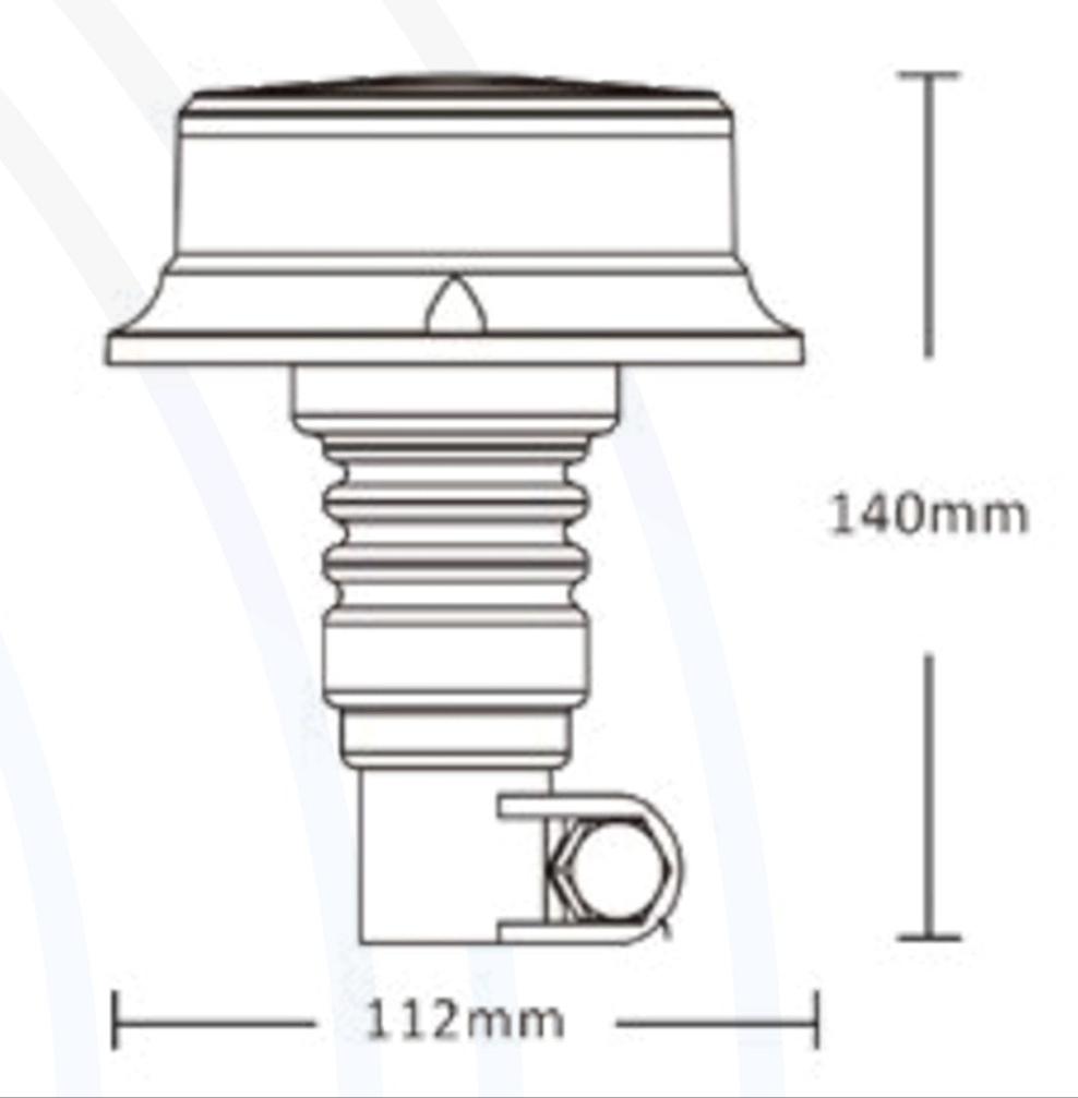 Beacon Compact Amber LED Flexi Din