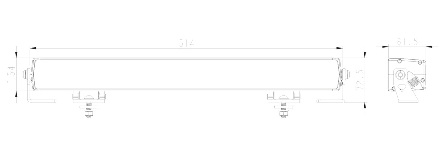 HGV Auto. NEO 2.0. Light Bar 22" Amber/White DRL 14,000 Lumen