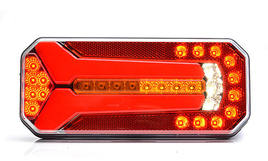 WAŚ Multifuction Rear Lamp, Dynamic Indicator. 12v/24v. 1114DD