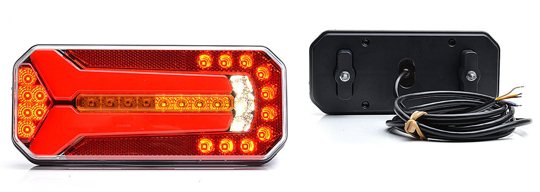 WAŚ Multifuction Rear Lamp, Dynamic Indicator. 12v/24v. 1114DD