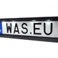 WAŚ Number Plate Holder with Amber Strobe Surround