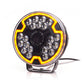 WAŚ 7" Driving Lamp 2179 Black with Simultanious Amber and White DRL