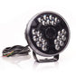 WAŚ 7" Driving Lamp 2179 Black with Simultanious Amber and White DRL