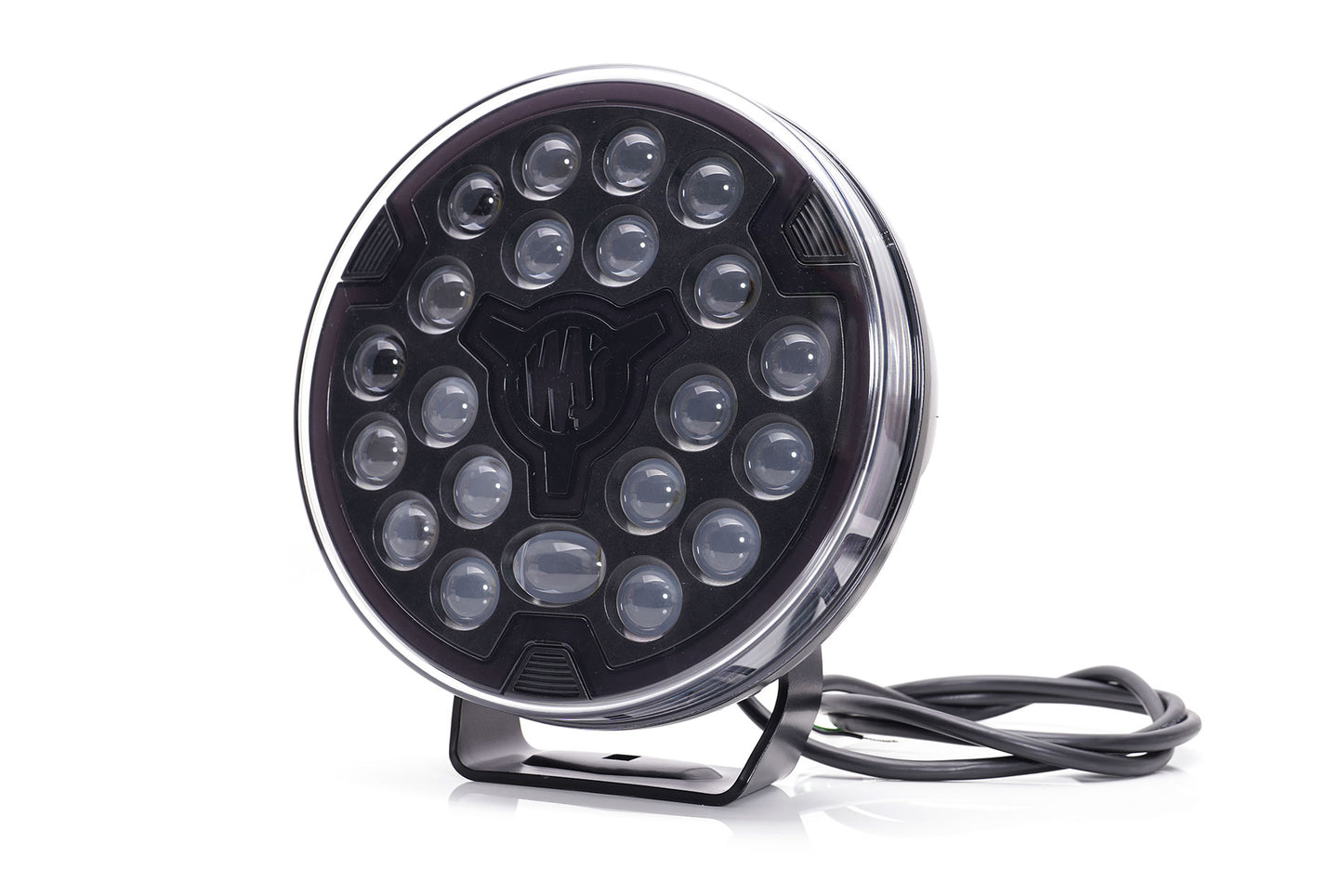 WAŚ 9" Driving Lamp. White Halo. White Centre DRL. 2363 BLACK