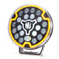 WAŚ 9" Driving Lamp. Amber Halo. White Centre DRL. 2364 BLACK