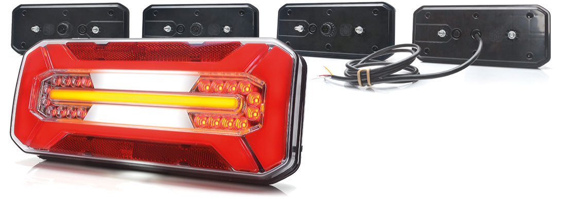 WAS Multifunction Rear Lamp Cluster Dynamic Indicator 12v / 24v. 1299 DD L/P