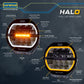 HALO Full LED Driving Lamp. White Amber DRL & Strobe