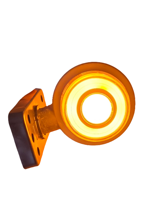 WAŚ Amber Amber Stubby Marker. Rotating and removable base. 2meters cable. 12v 24v NO LOGO