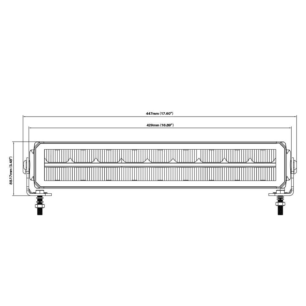 NIGHTSTER – 17″ – SMOKED CHROME LIGHT BAR – PART NO.: 1001-6617