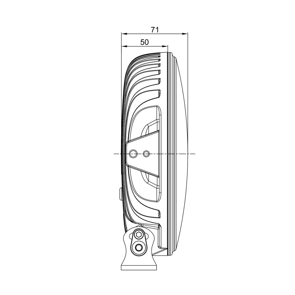 Boreman 9inch Round Driving Lamp Amber/White DRL