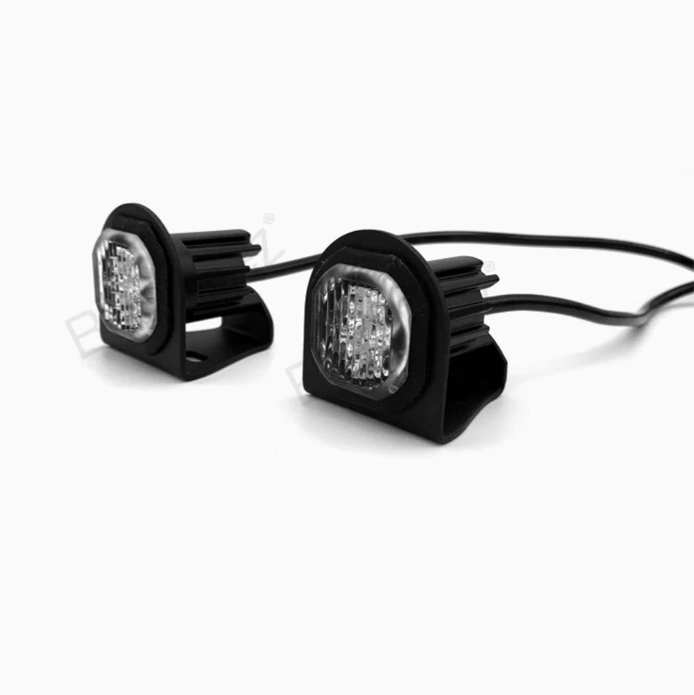 Button Blast LED Warning Light BB001Amber (Pair)