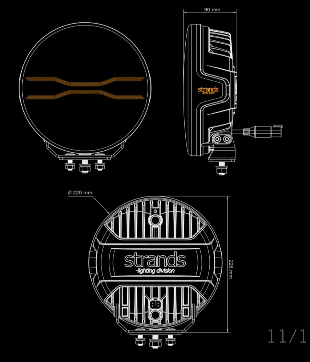 Strands FOR9T DRAGON DRIVE 9″ DRIVING LIGHT