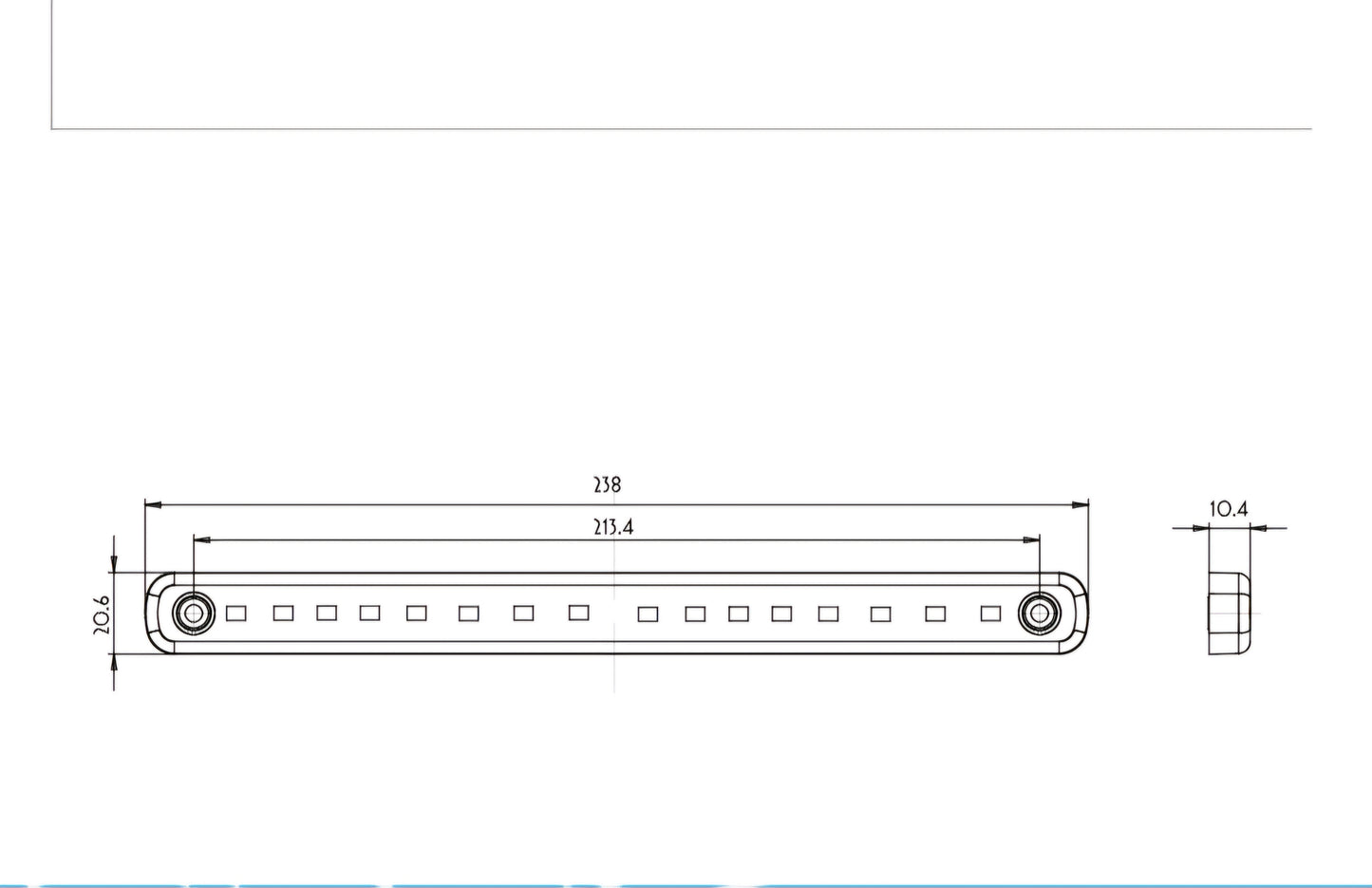 WAŚ Single Function Dynamic Indicator. Slim. 12v 24v