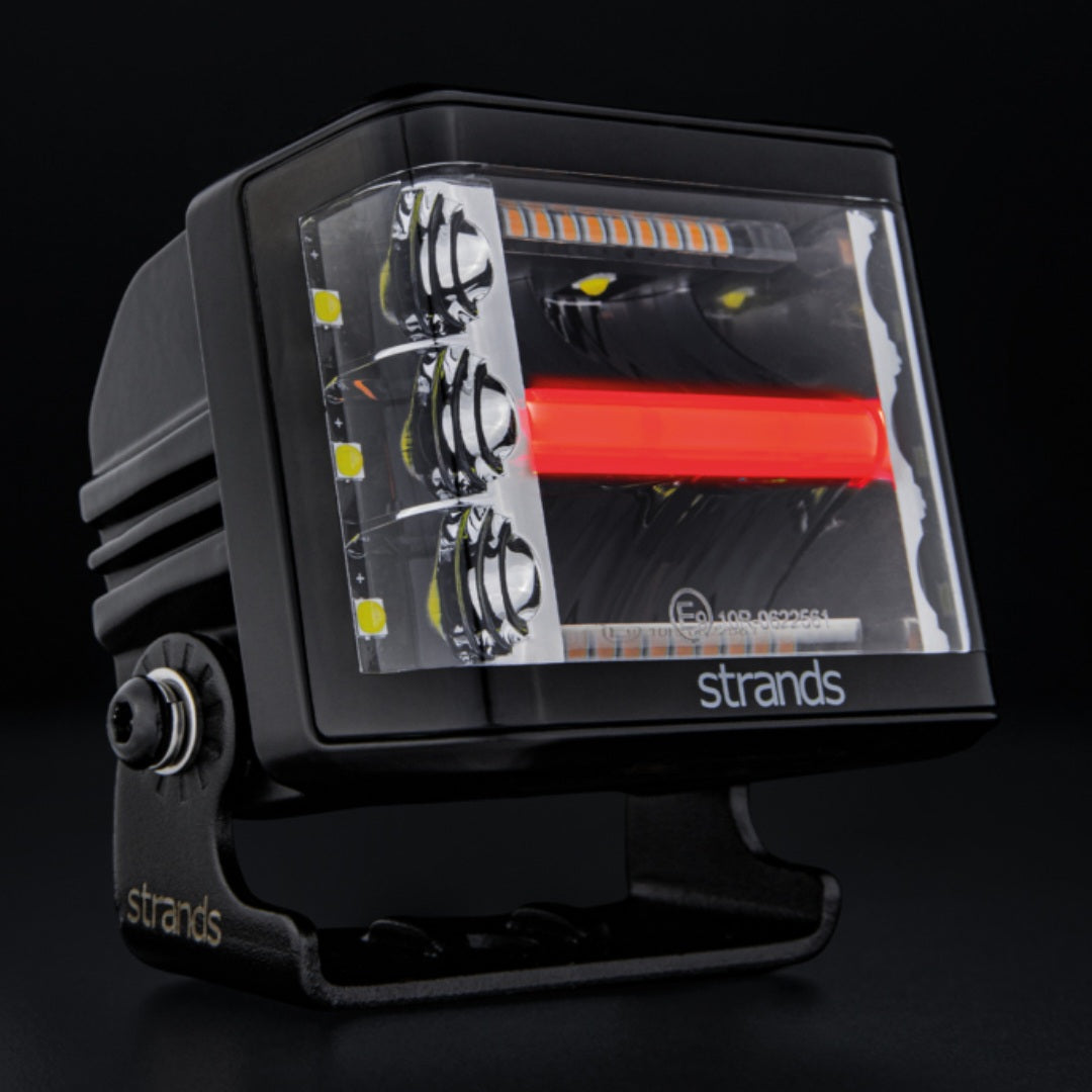 Strands SIBERIA RED FOX SIDE SHOOTER WORK LIGHT. DRL & Strobe