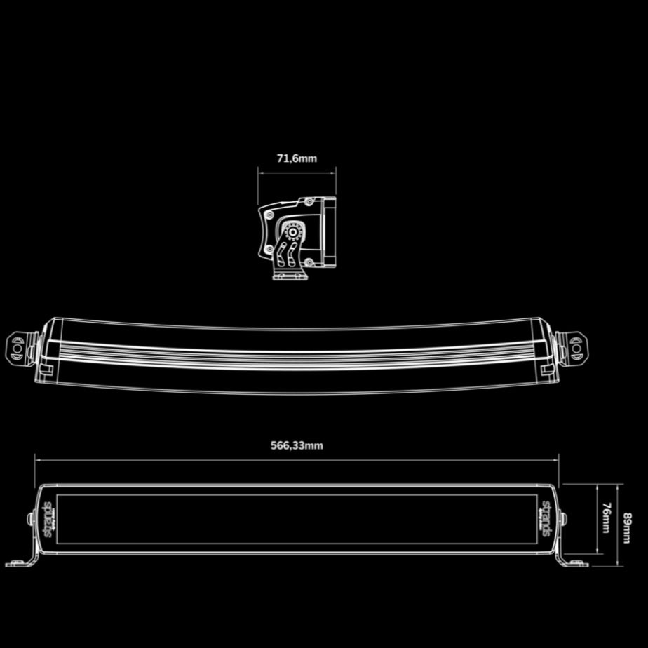 Strands DOUBLE ROW CURVED LED BAR 42"