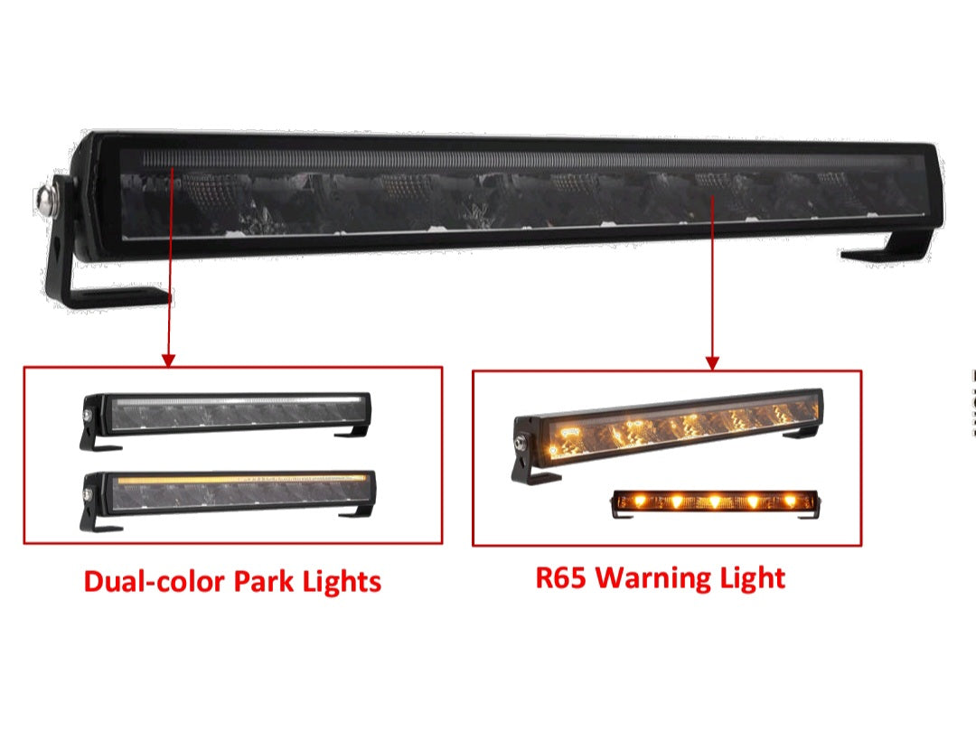 ECLIPSE. 22" Light Bar. Dual DRL. STROBE Function. 11,000 Lumen