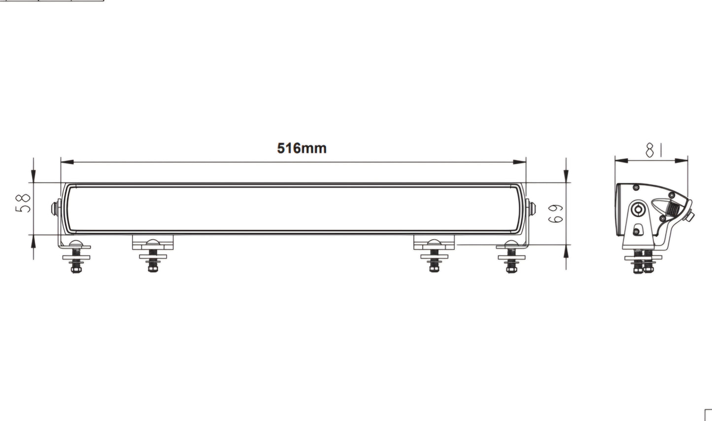 ATOM D. 22" Light Bar. Dual Colour DRL. 14,000 Lumen