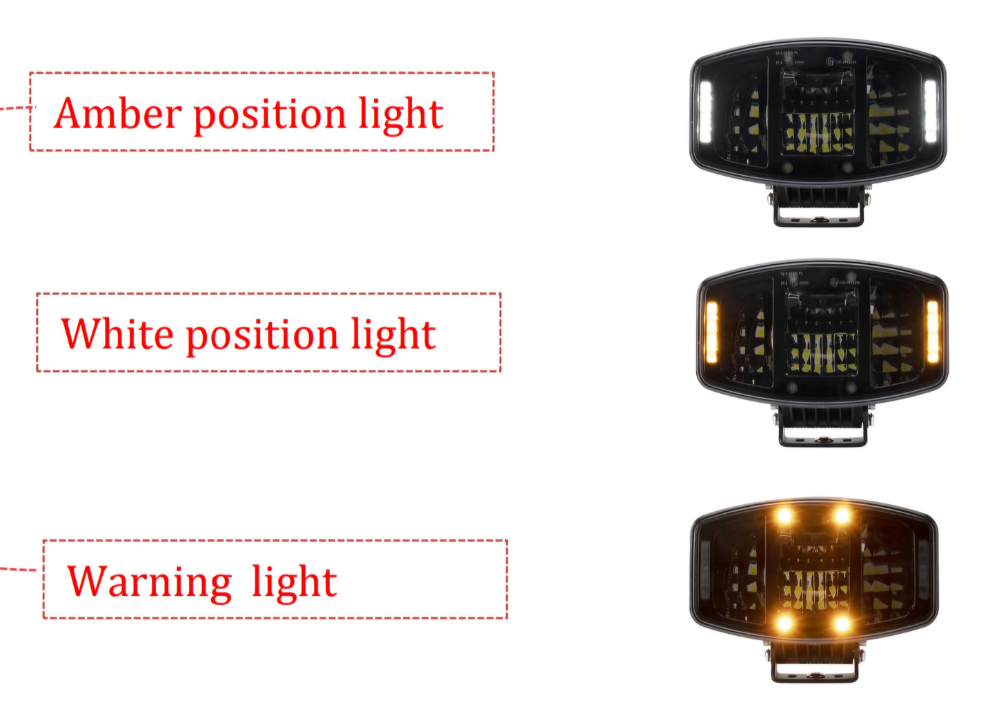 FUSION. Oval Drivng Lamp with STROBE. 10,000 Lumens