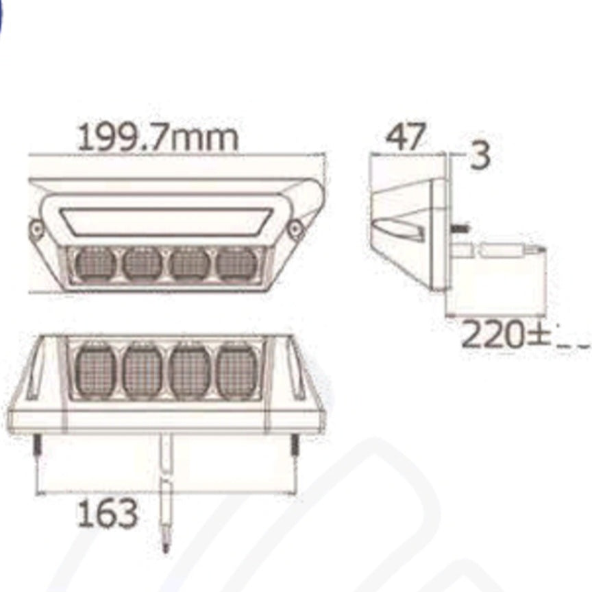 LED Scene Light with Side Marker