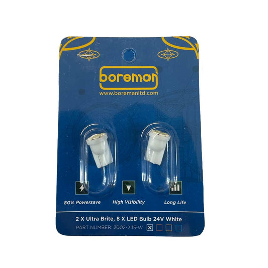 ULTRA BRITE – 8 X LED BULB – 24V – WHITE – PART NO.: 2002-2115-W Pack of 2