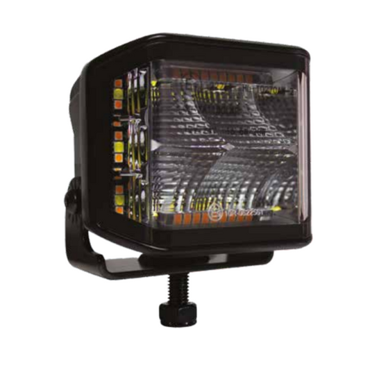 SIDE SHOOTER LED Work Light with R65 Strobe. 12-24V. 8400 Lumens.  PN:WL86