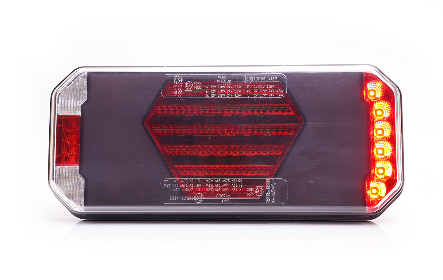 WAŚ W279 BLACK Rear Lamp Cluster with Dynamic Indicator. New model. Pair.