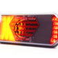 WAŚ W279 BLACK Rear Lamp Cluster with Dynamic Indicator. New model. Pair.