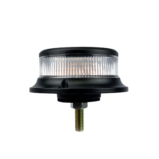 Low Profile Beacon Amber Clear Lens Single Bolt