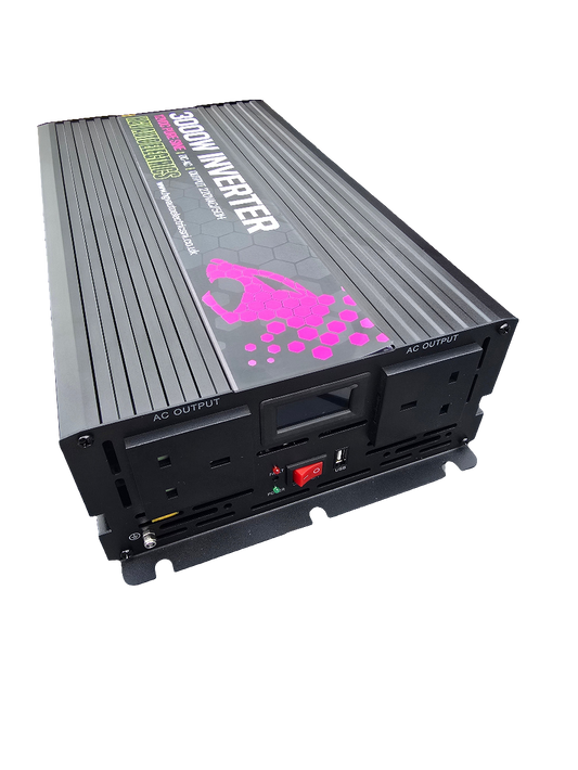 HGV Auto 12v Pure Sine Inverter. 1Kw, 2Kw, 3Kw Options