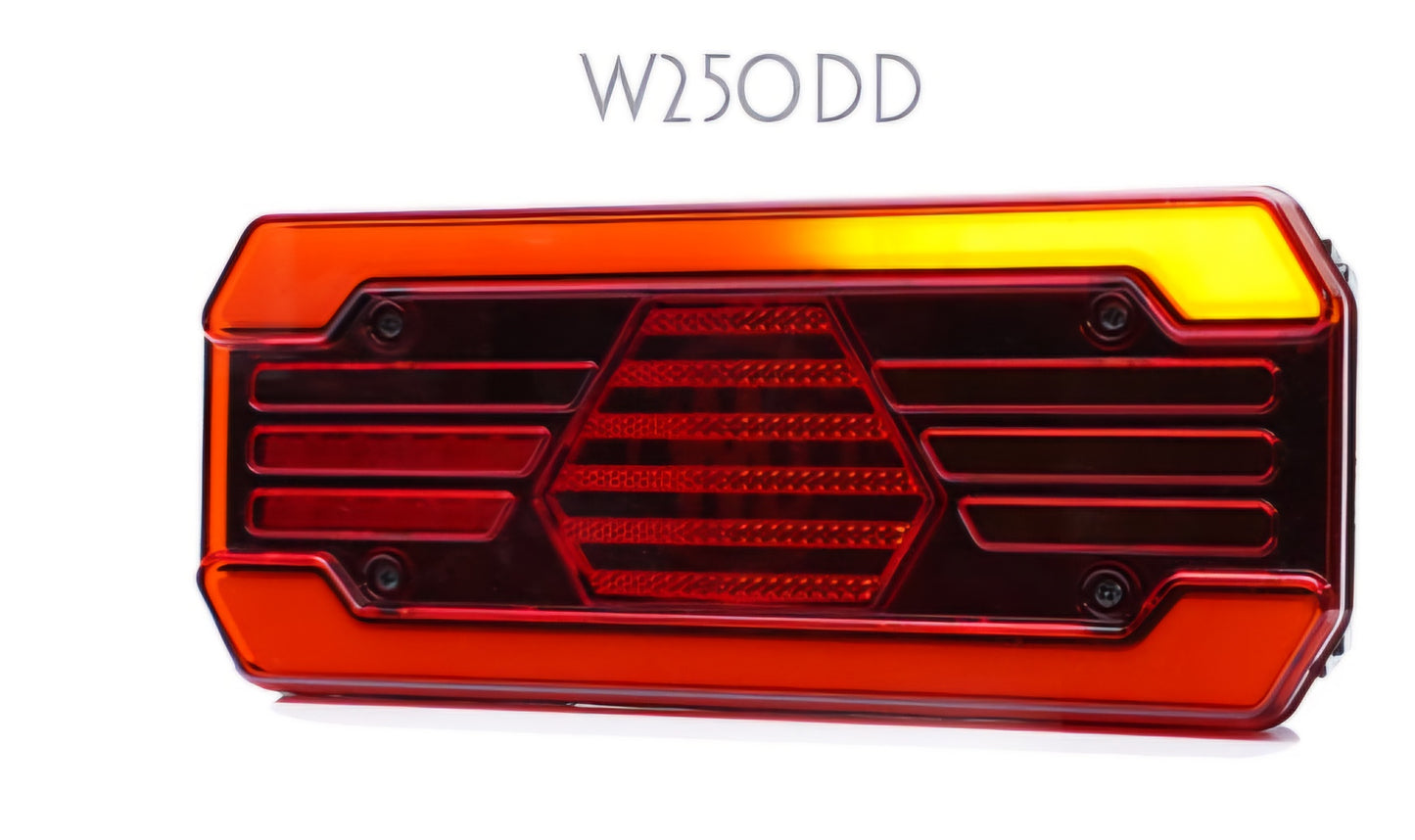 WAŚ Multifunction Rear Lamp, Dynamic Indicator, W250DD.1868L. LEFT SIDE ONLY