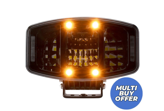HGV Auto. FUSION. Oval Drivng Lamp with STROBE. 10,000 Lumens