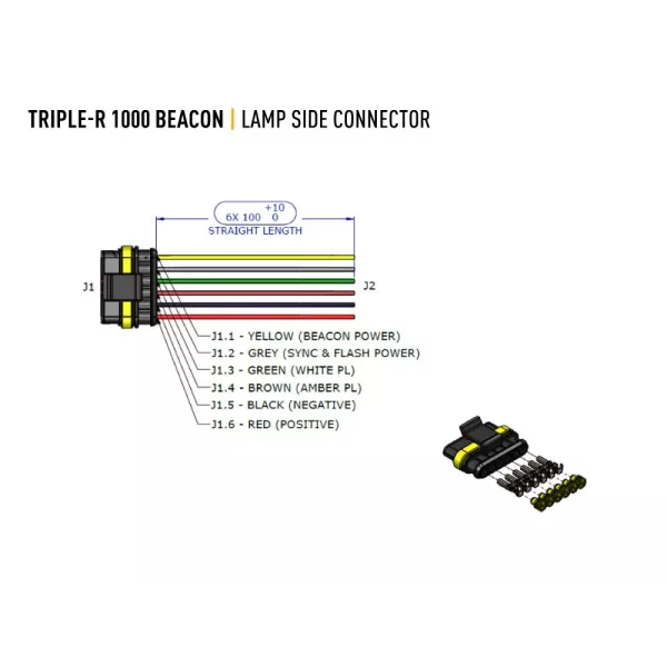 Lazer Lamps Triple-R 1000 Lamp With Beacon Light Gen 2 410mm PN: 00R8-BCN-B