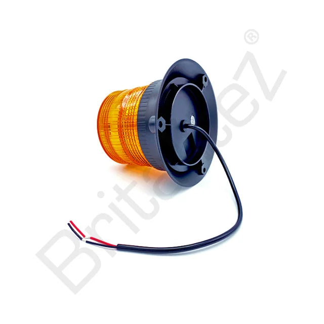 BEA80 BEACON. 3 BOLT. AMBER LENS 12v-80v R65 R10