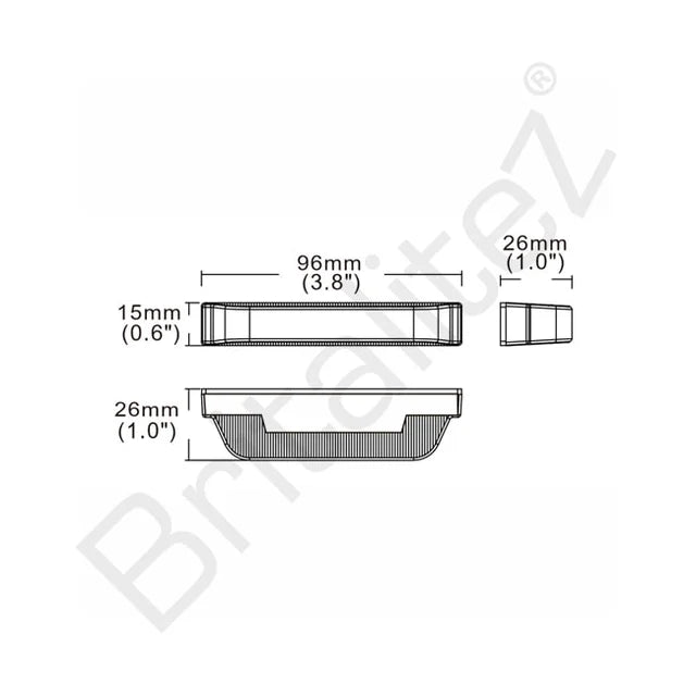 Hide Away Grill Strobe Slim